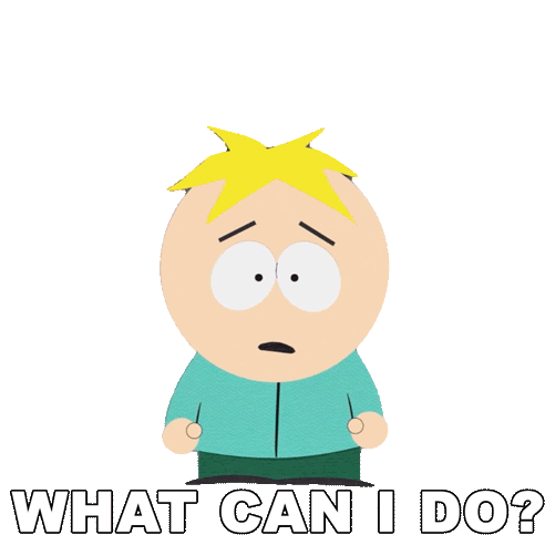 What Can I Do Butters Sticker - What Can I Do Butters South Park Stickers