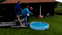 Bachelor Party Blindfolded Bungee Jump Prank GIF - Prank Trick Bungee GIFs