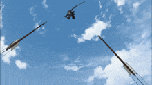 an arrow with the letter a on it is being thrown into the air