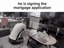 He Is Signing The Mortgage Application Sb737 GIF - He Is Signing The Mortgage Application Sb737 GIFs