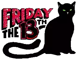 Friday The13th Black Cat Sticker - Friday The13th Black Cat Sticker Stickers