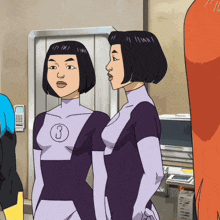 two cartoon characters with the number 3 on their shirts