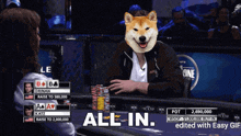 Poker Doge GIF