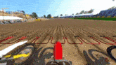 a person is riding a dirt bike on a dirt road