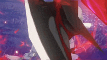 a person is holding a sword in a video game .