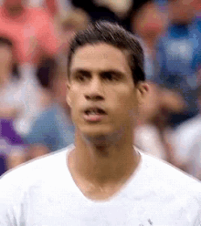 raphael varane france world cup half time tongue out