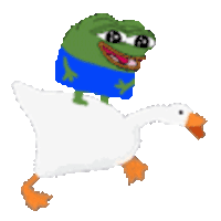 Goose Pepe The Frog Sticker - Goose Pepe The Frog Quack Stickers