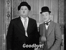 Laurel And Hardy Goodbye GIF - Laurel And Hardy Goodbye GIFs