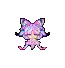 a pixel art illustration of a large explosion with smoke coming out of it on a white background .