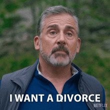 a man says i want a divorce in a netflix ad