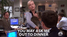 You May Ask Me Out To Dinner Angela Martin GIF - You May Ask Me Out To Dinner Angela Martin Angela Kinsey GIFs