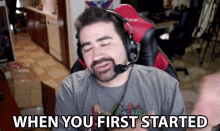 When You First Started Begun GIF