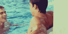 Gay Kissing In The Pool GIF - Gay Kissing In The Pool GIFs