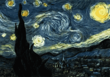 Starry Night Van Gogh GIF - Starry Night Van Gogh Art GIFs