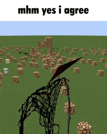 a screenshot of a video game with the words mhm yes i agree on it
