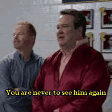 Modern Family Cameron Tucker GIF - Modern Family Cameron Tucker You Are Never To See Him Again GIFs