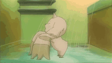 anime terriermon digimon digital monsters bath
