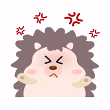 hedgehog upset
