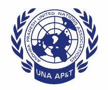 andhra pradesh united nations associations una ap and t logo