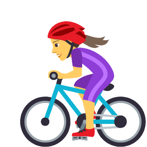 Woman Biking Joypixels Sticker - Woman Biking Joypixels Woman - Discover &  Share GIFs