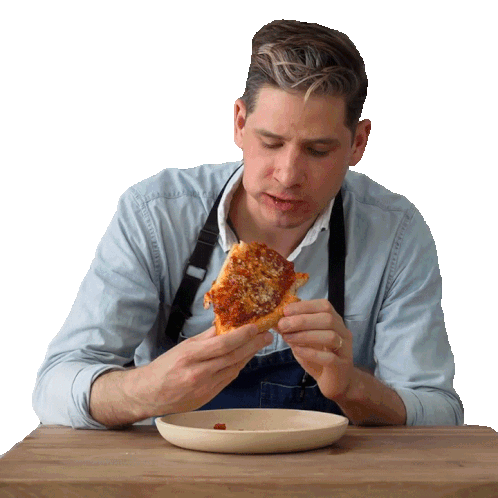 Yummy Brian Lagerstrom Sticker - Yummy Brian Lagerstrom Eating Pizza Stickers