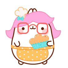 i got a muffin kimjoy molang cupcake dessert