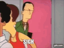 The Simpsons Sigh GIF - The Simpsons Sigh Annoyed GIFs