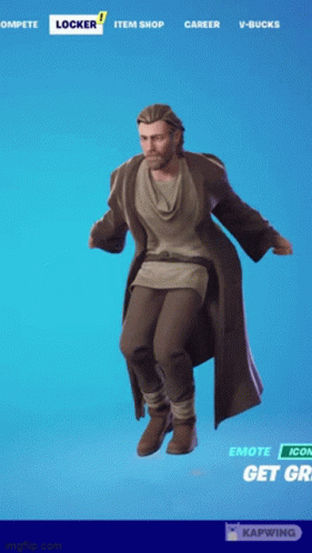 Obi Wan Kenobi Griddy GIF - Obi Wan Kenobi Griddy Fortnite GIFs
