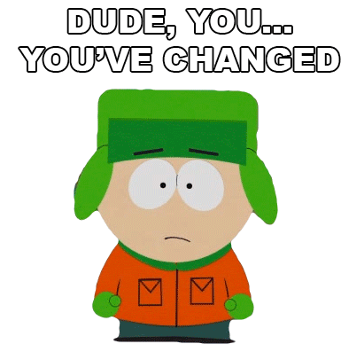 Dude You Youve Changed Kyle Broflovski Sticker - Dude You Youve Changed Kyle Broflovski South Park Stickers