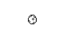 it looks like a pixel art of a ghost with a hat on .
