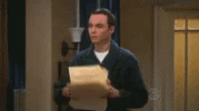 Sheldon Paper GIF