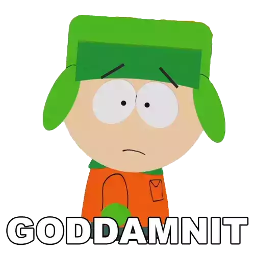 Goddamnit Kyle Broflovski Sticker - Goddamnit Kyle Broflovski South Park Stickers
