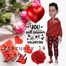 Happy Valentines Day Valentine 2024 GIF - Happy Valentines Day Valentine 2024 Jollofimperialtm️ GIFs