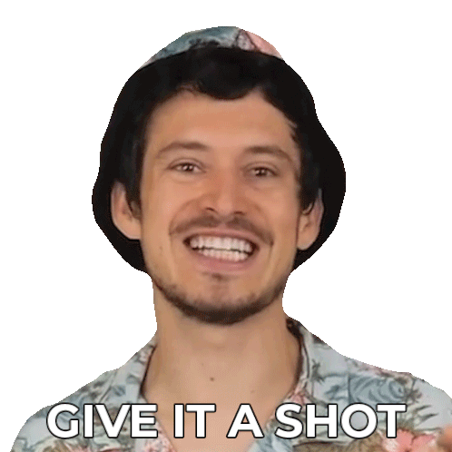 Give It A Shot Devin Montes Sticker - Give It A Shot Devin Montes Make Anything Stickers
