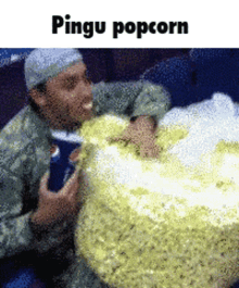 pingu popcorn popcorn time watching idiots fight