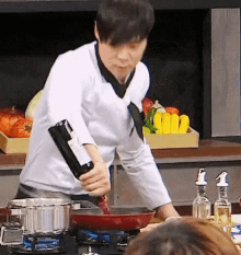 최현석 요리사 쉐프 와인 투하 허세본능 허세 냉부 냉장고를부탁해 GIF - Choi Hyunseok Korean Chef GIFs