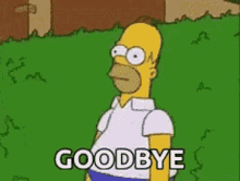 Good Bye Homer Simpson GIF - Good Bye Homer Simpson Hiding GIFs