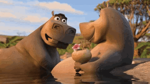 Madagascar: Escape 2 Africa - Melman Meeting Moto Moto on Make a GIF