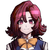 a girl with red hair and a bow tie is wearing a blue vest .