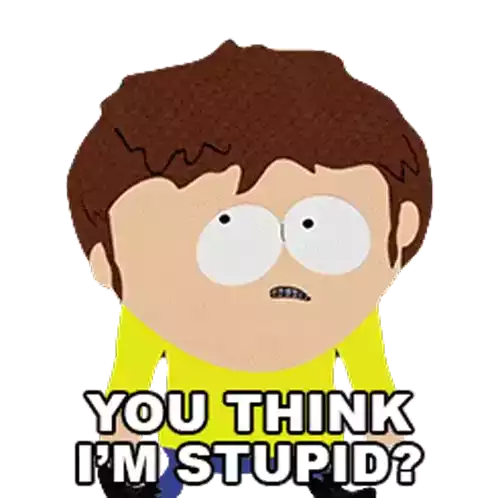 You Think Im Stupid Jimmy Valmer Sticker - You Think Im Stupid Jimmy Valmer South Park Stickers