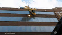 Crashed Plane Chicago Fire GIF - Crashed Plane Chicago Fire Hanging Plane GIFs