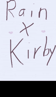 Rain X Kirby Kirby X Rain GIF - Rain X Kirby Kirby X Rain GIFs