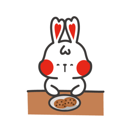 White Rabbit Sticker - White Rabbit Cookies Stickers