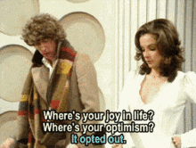 Fourth Doctor Fourth GIF - Fourth Doctor Fourth Wheres Your Joy In Life GIFs