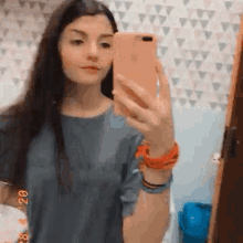 Girl Mirror Selfie GIF - Girl Mirror Selfie Cute GIFs