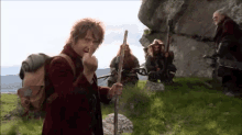 Martinfreeman Bilbo GIF - Martinfreeman Bilbo Middlefinger GIFs