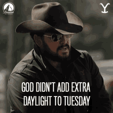 God Didnt Add Extra Daylight To Tuesday Rip Wheeler GIF - God Didnt Add Extra Daylight To Tuesday Rip Wheeler Cole Hauser GIFs