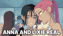 anna and lixie real is written on a picture of two anime characters