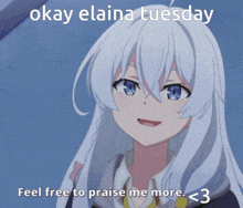 Elaina Tuesday Okay GIF - Elaina Tuesday Okay Heart GIFs