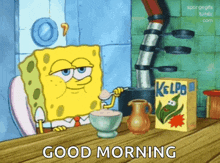 Sponge Bob Eating GIF - Sponge Bob Eating Breakfast GIFs